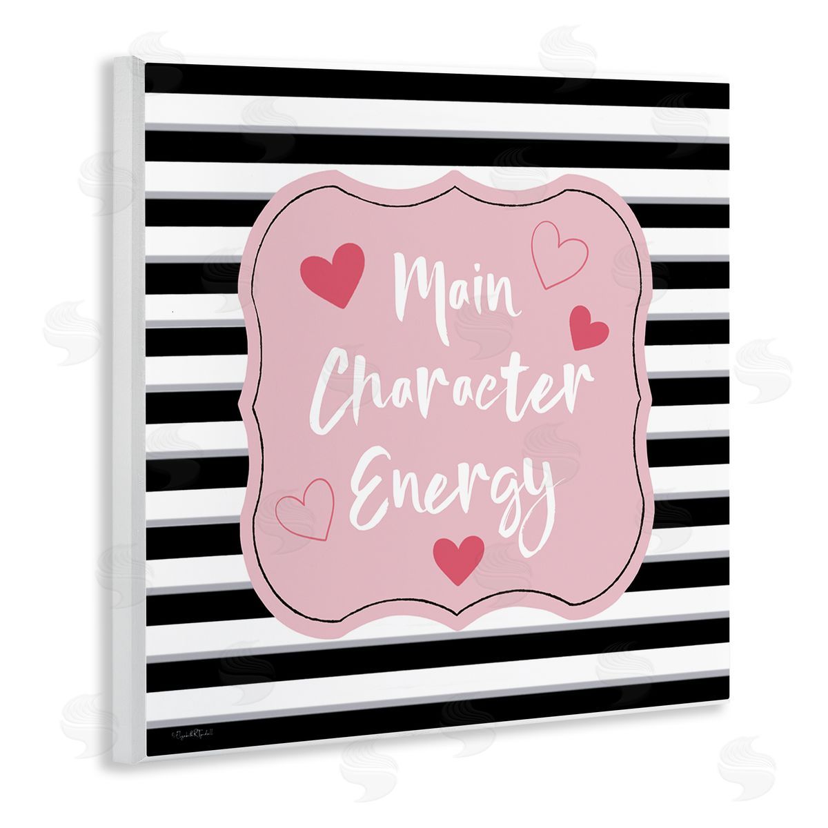 Elizabeth Tyndall Main Character Energy Patterned Wooden Wall Plaque Art Print