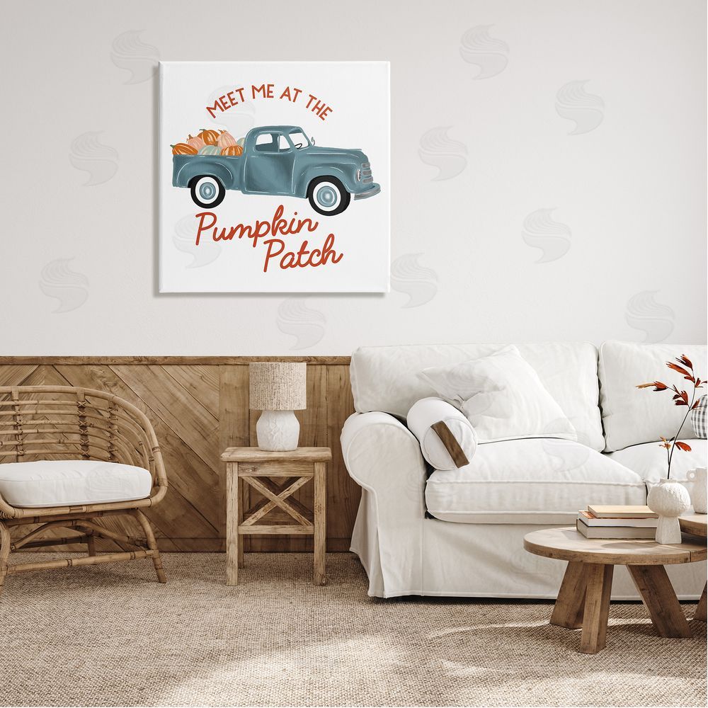 The Saturday Evening Post Seasonal Meet Me Pumpkin Patch  Canvas Wall Art in Room
