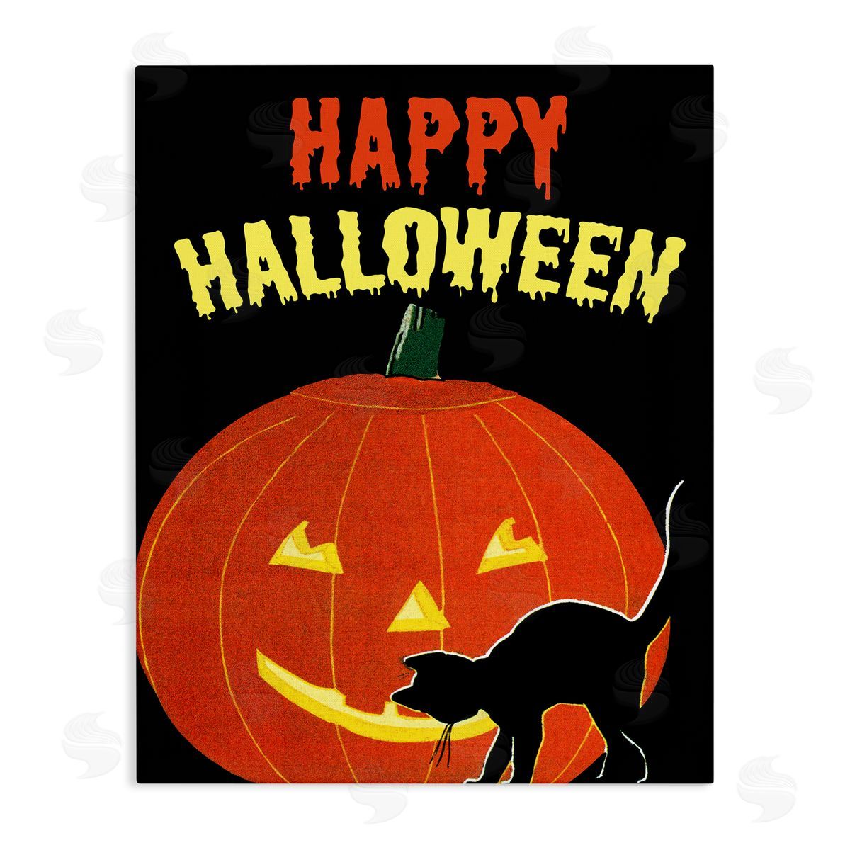 stupell industries The Saturday Evening Post | Happy Halloween Jack-o-Lantern Wall Art