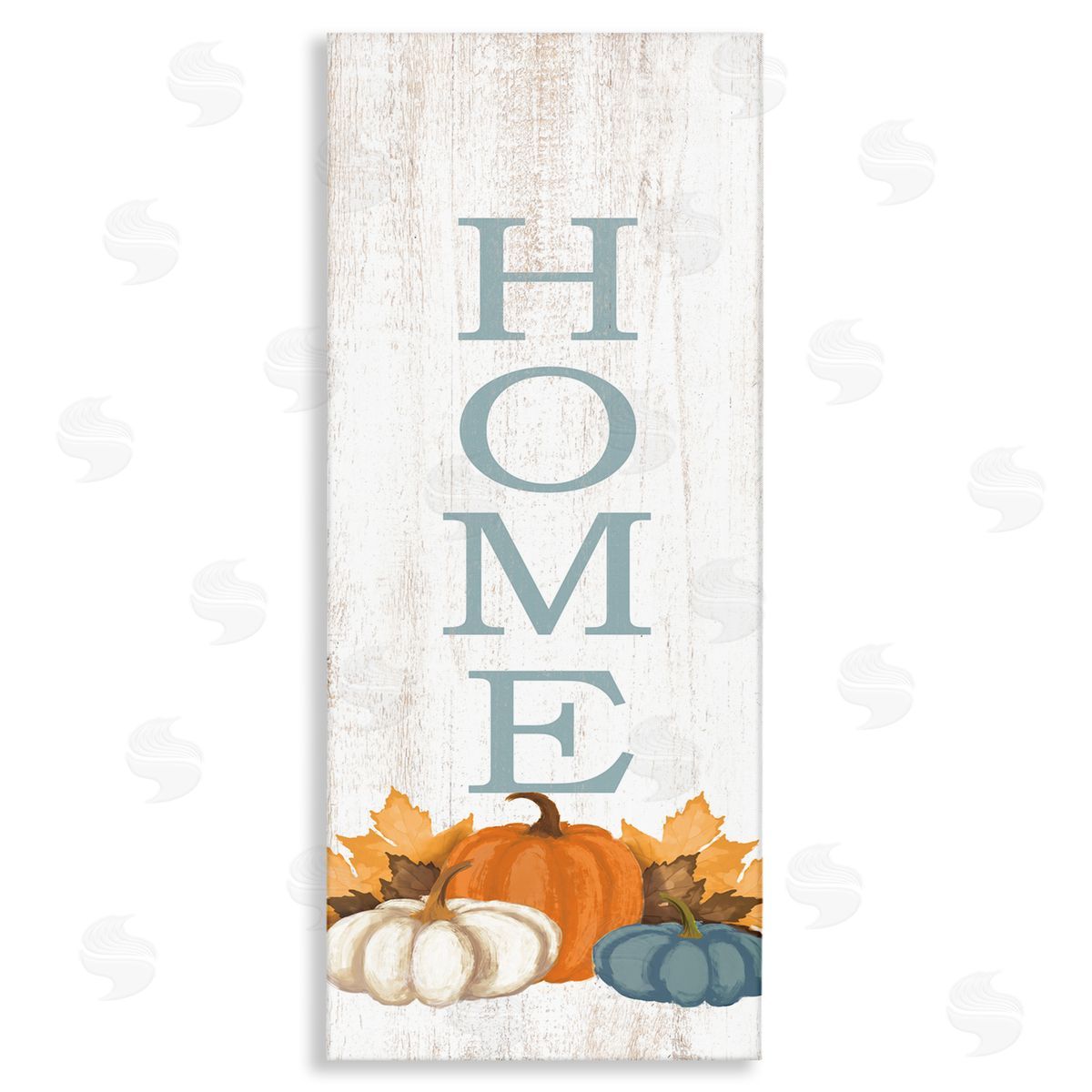 Dogwood Portfolio Autumnal Pumpkin Leaves Home Sign