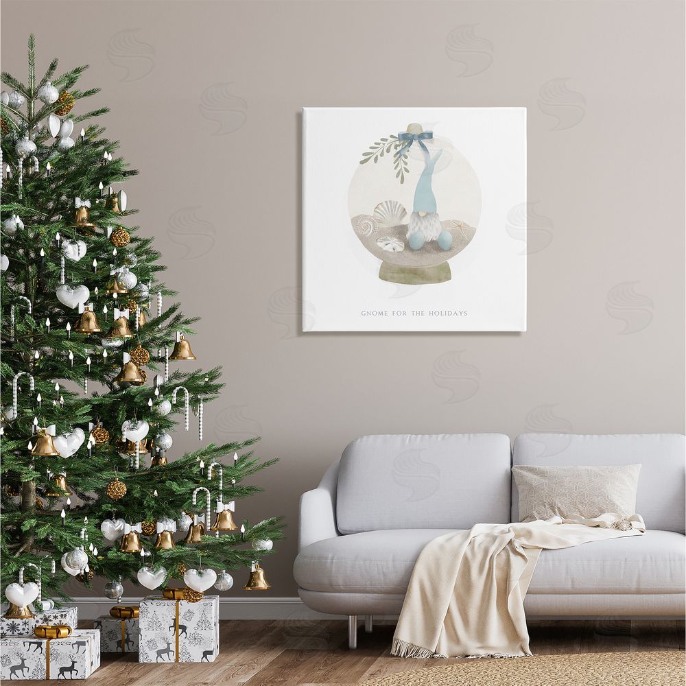 Leah Straatsma Gnome For The Holidays Seashells Canvas Wall Art in Room