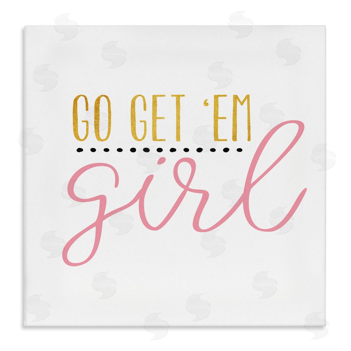 Alli Rogosich Go Get Em Girl Motivational Stretched Canvas Wall Art Print