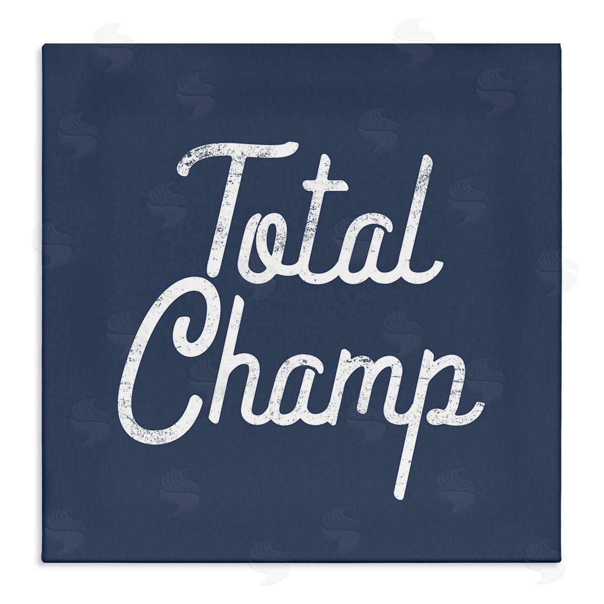 Stupell Studio Total Champ Vintage Phrase Stretched Canvas Wall Art Print