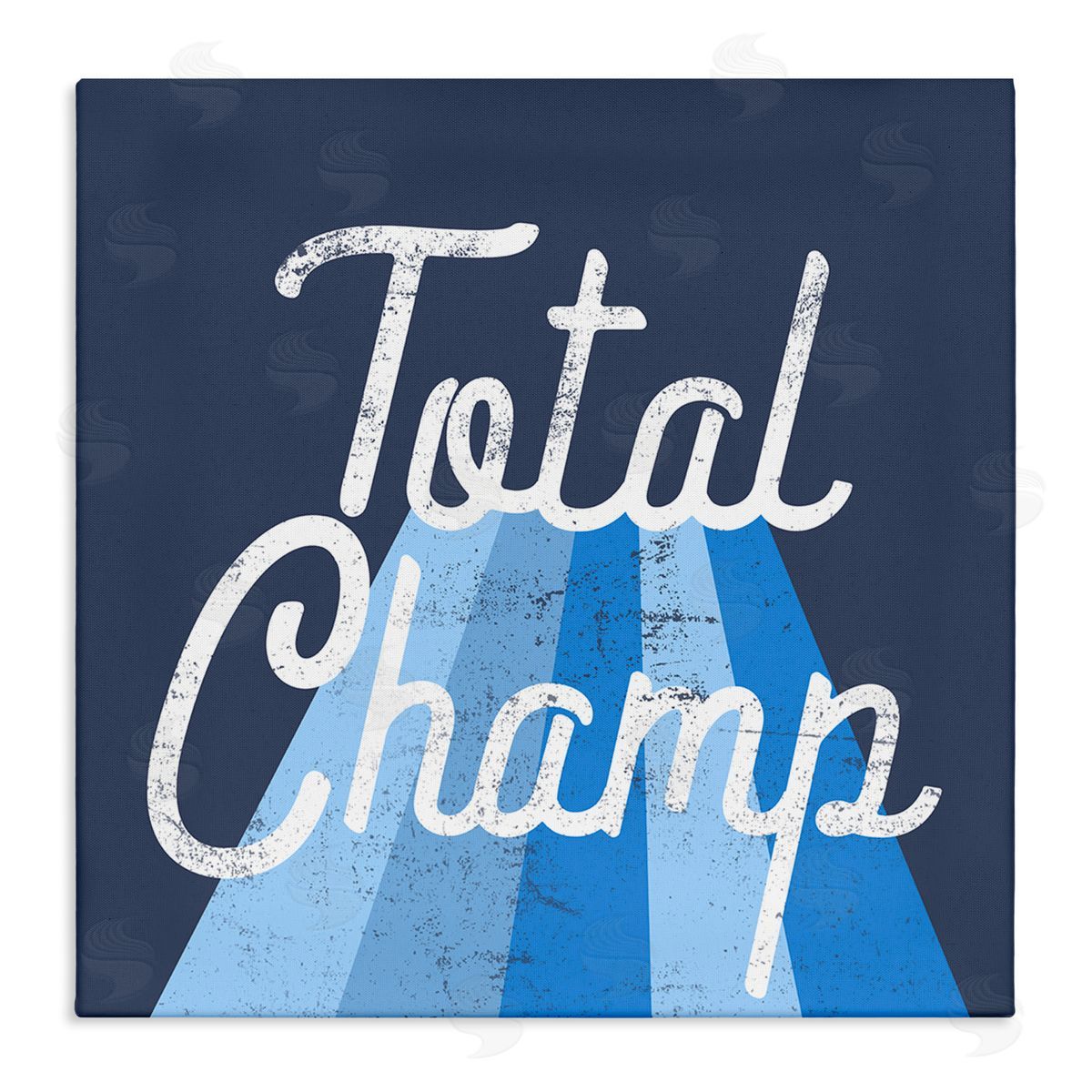 Stupell Studio Total Champ Vintage Stripes Stretched Canvas Wall Art Print