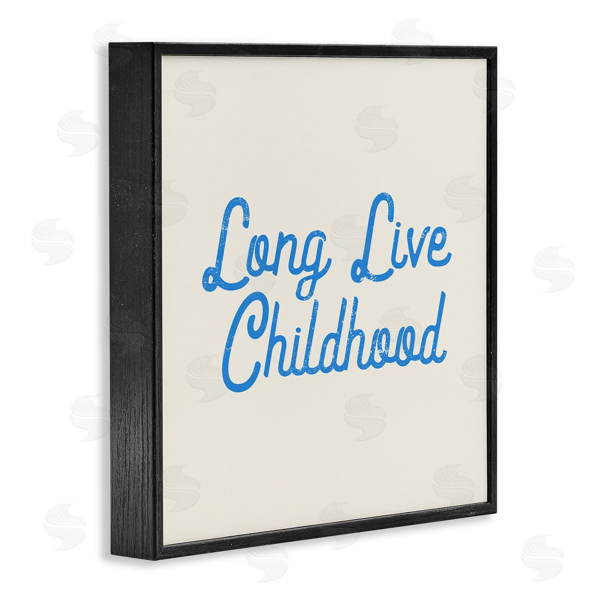 Stupell Studio Long Live Childhood Phrase Black Framed Glicee Wall Art Print