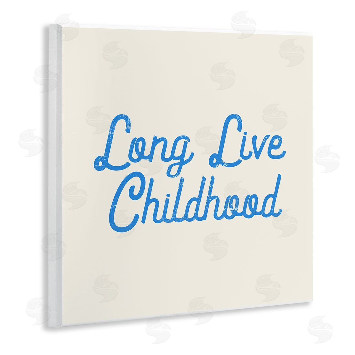 Stupell Studio Long Live Childhood Phrase Wooden Wall Plaque Art Print