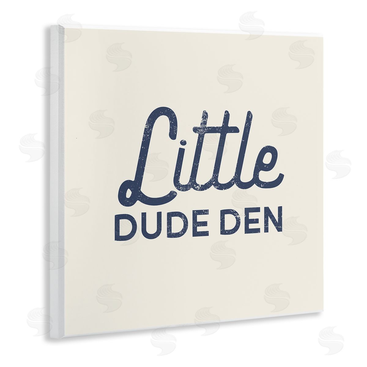 Stupell Studio Little Dude Den Sign Wooden Wall Plaque Art Print