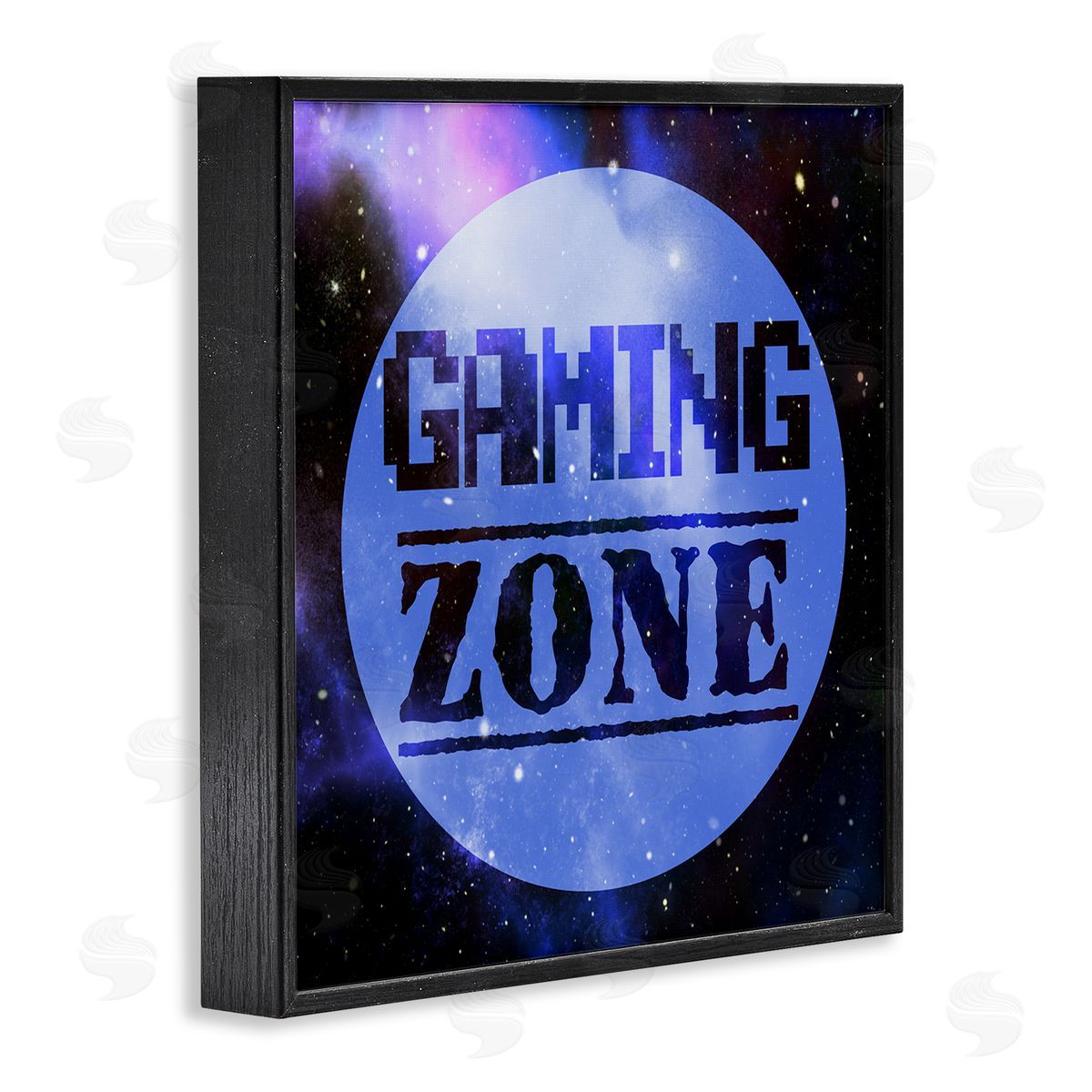 Marcus Prime Gaming Zone Pixel Sky Phrase Black Framed Glicee Wall Art Print