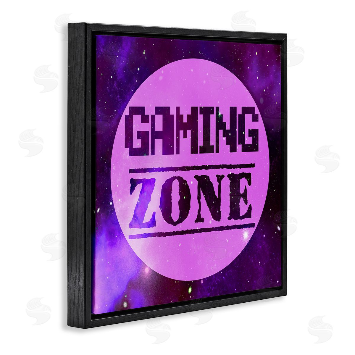 Marcus Prime Gaming Zone Night Sky Black Floating Frame Canvas Wall Art Print