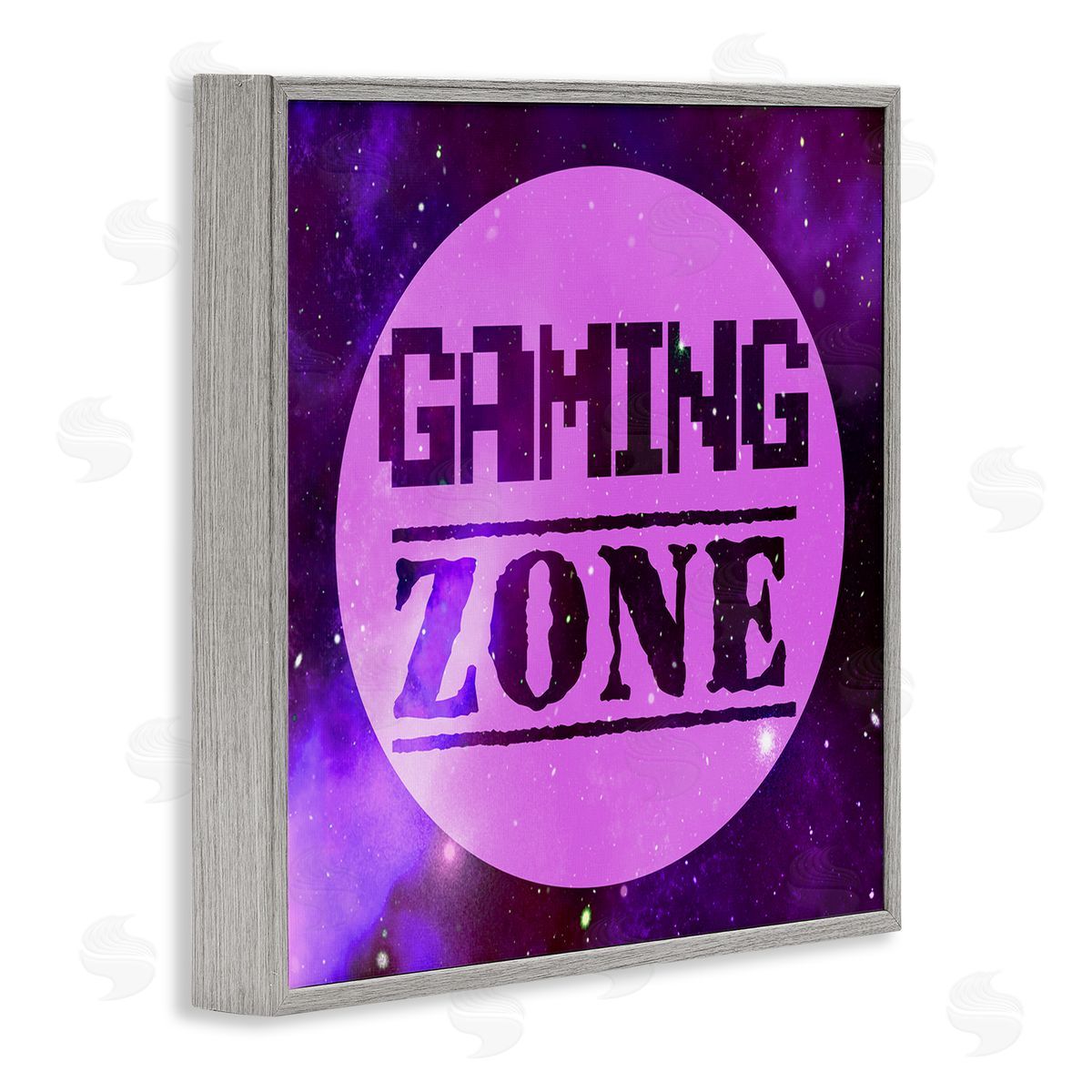 Marcus Prime Gaming Zone Night Sky Gray Framed Glicee Wall Art Print