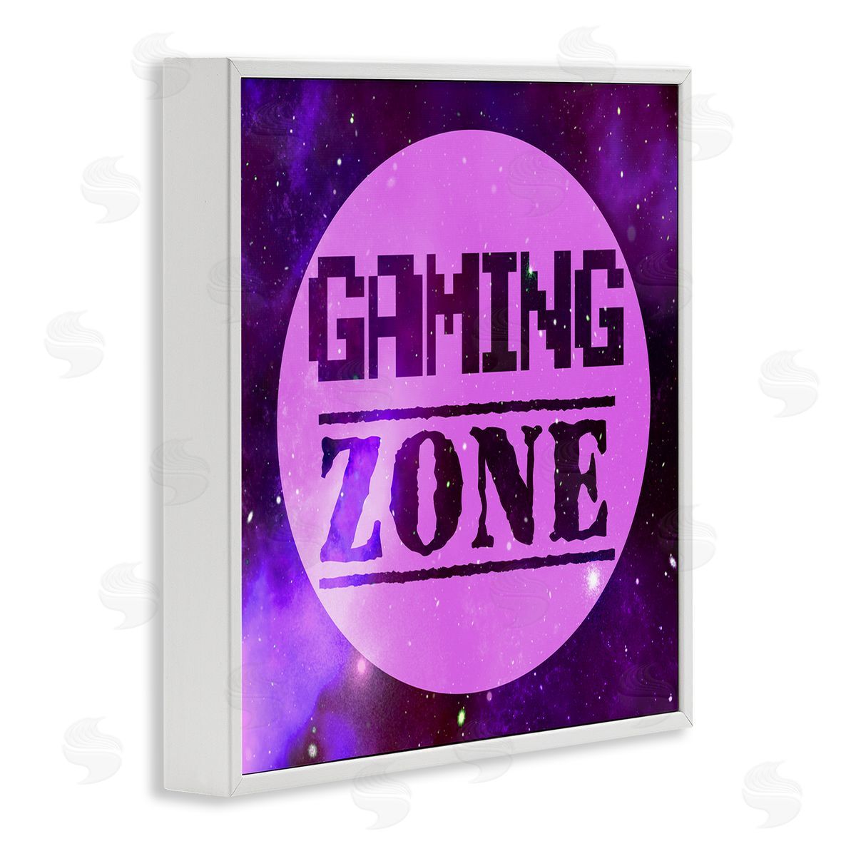 Marcus Prime Gaming Zone Night Sky White Framed Glicee Wall Art Print
