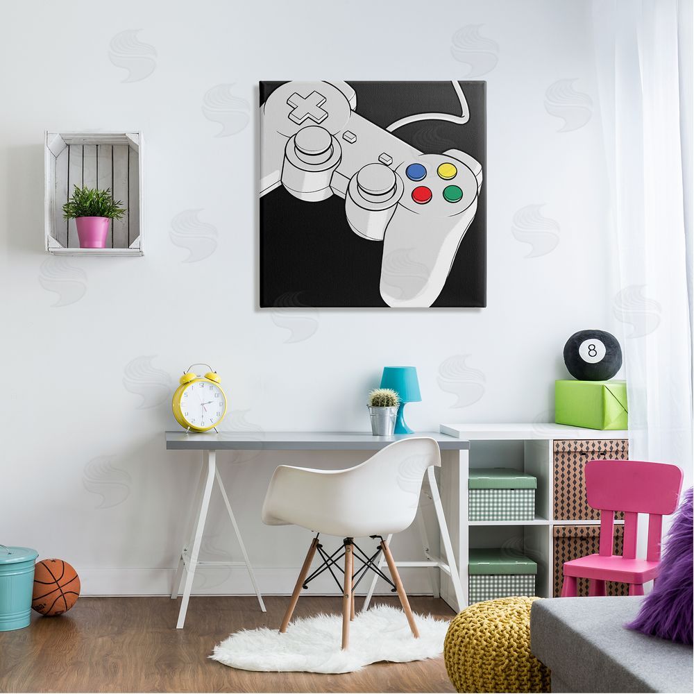 Marcus Prime Video Gaming Controller  Canvas Wall Art in Room