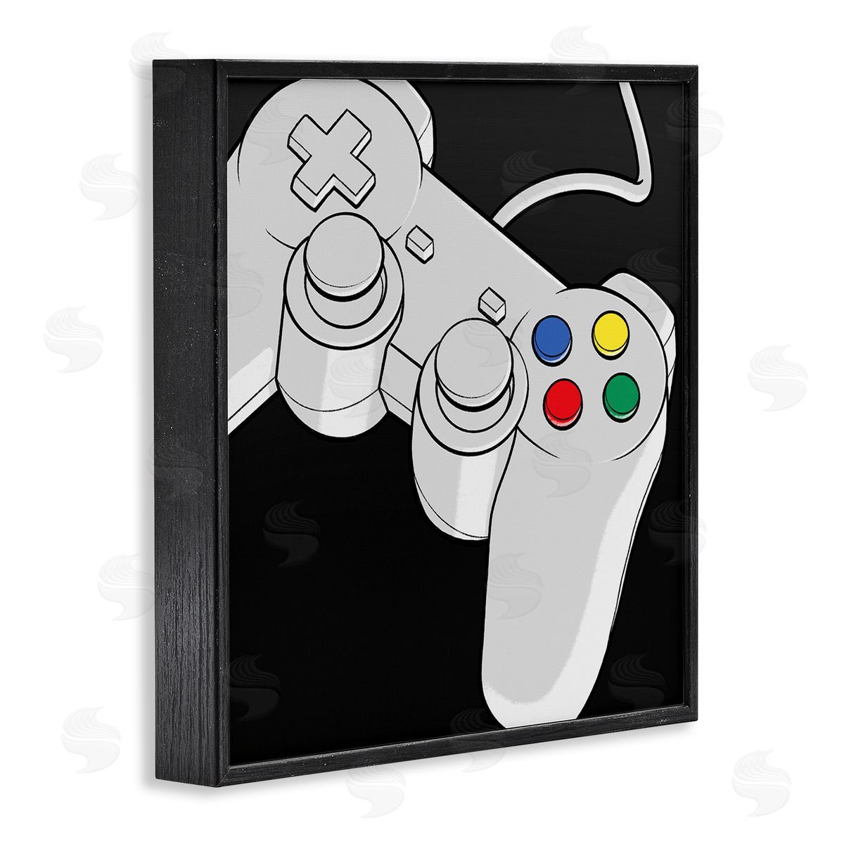 Marcus Prime Video Gaming Controller  Black Framed Glicee Wall Art Print