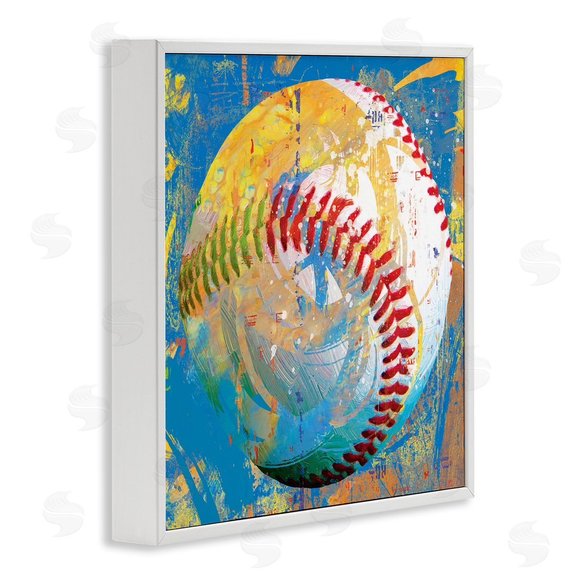 Savannah Miller Urban Style Baseball Sports  White Framed Glicee Wall Art Print