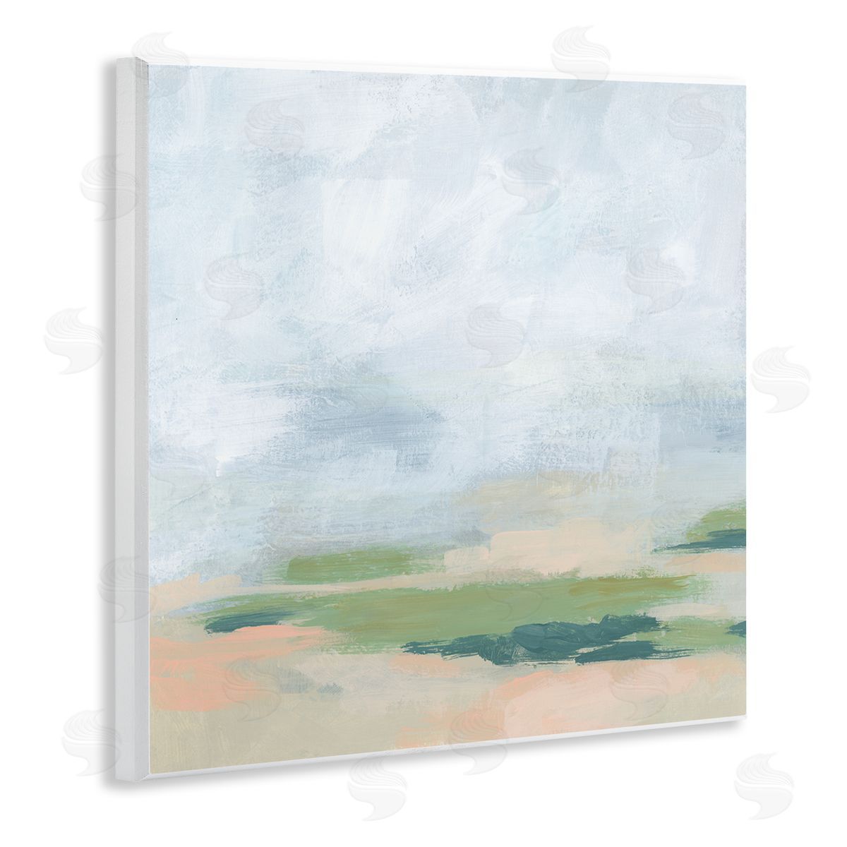 June Erica Vess Contemporary Landscape Abstract  Wooden Wall Plaque Art Print