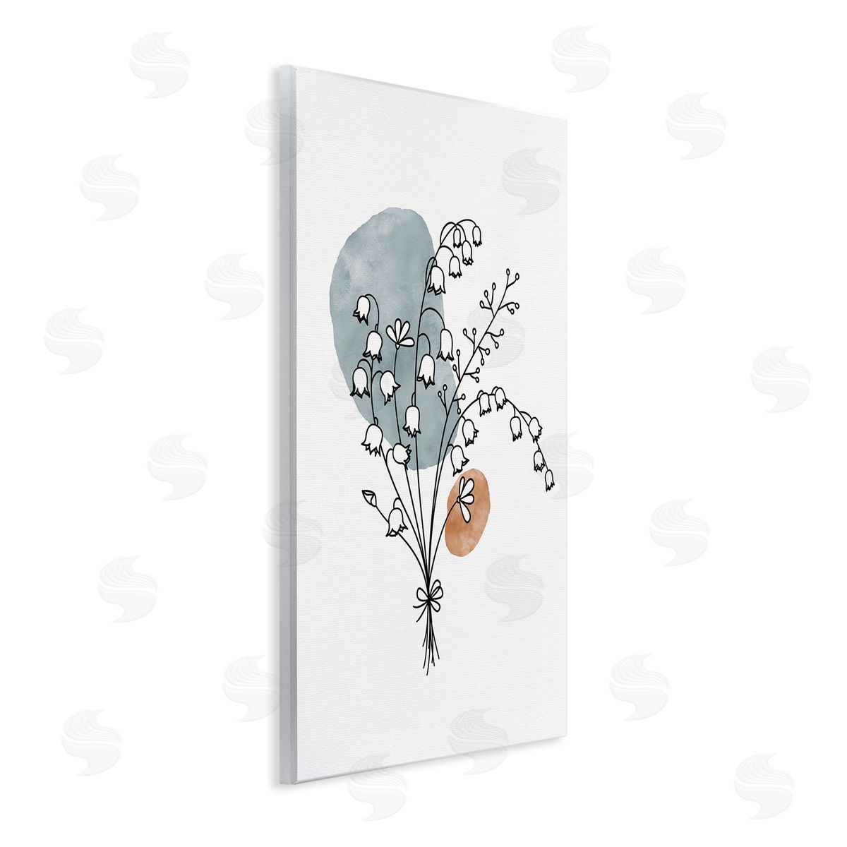 Lily of the Valley Wildflower Wood Plaque Wall Art, Home Decor by JJ Design House LLC