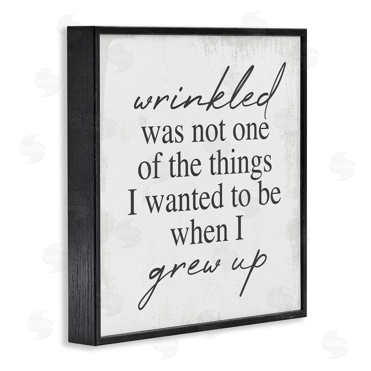 Sassy Wrinkled Aging Phrase Black Frame Print Wall Art, Home Decor by Stupell Studio