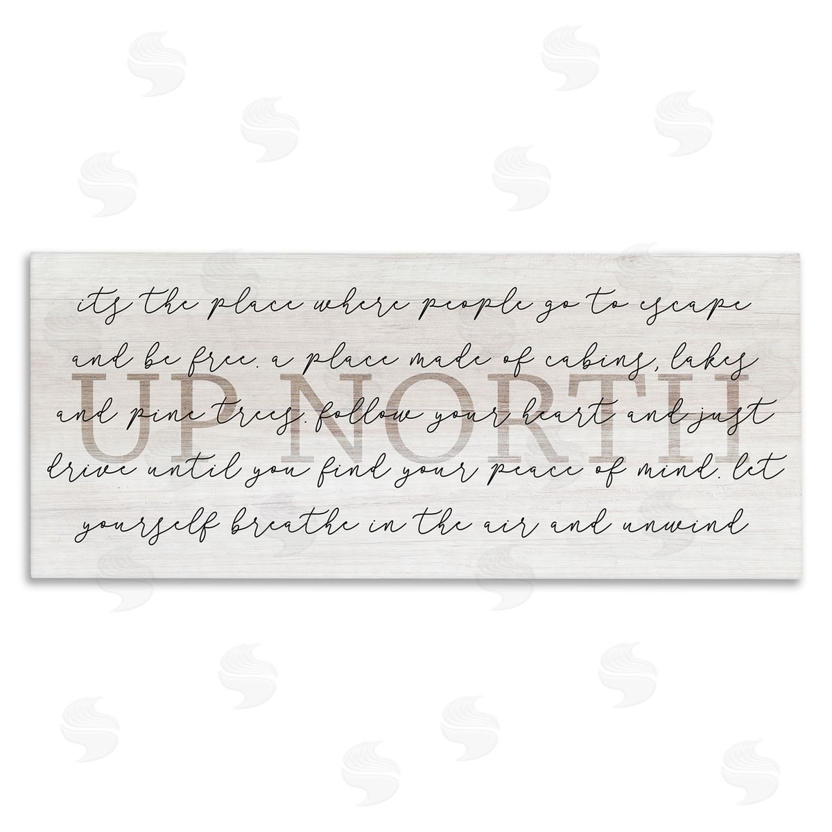 Stupell Studio Up North Cabin Phrase