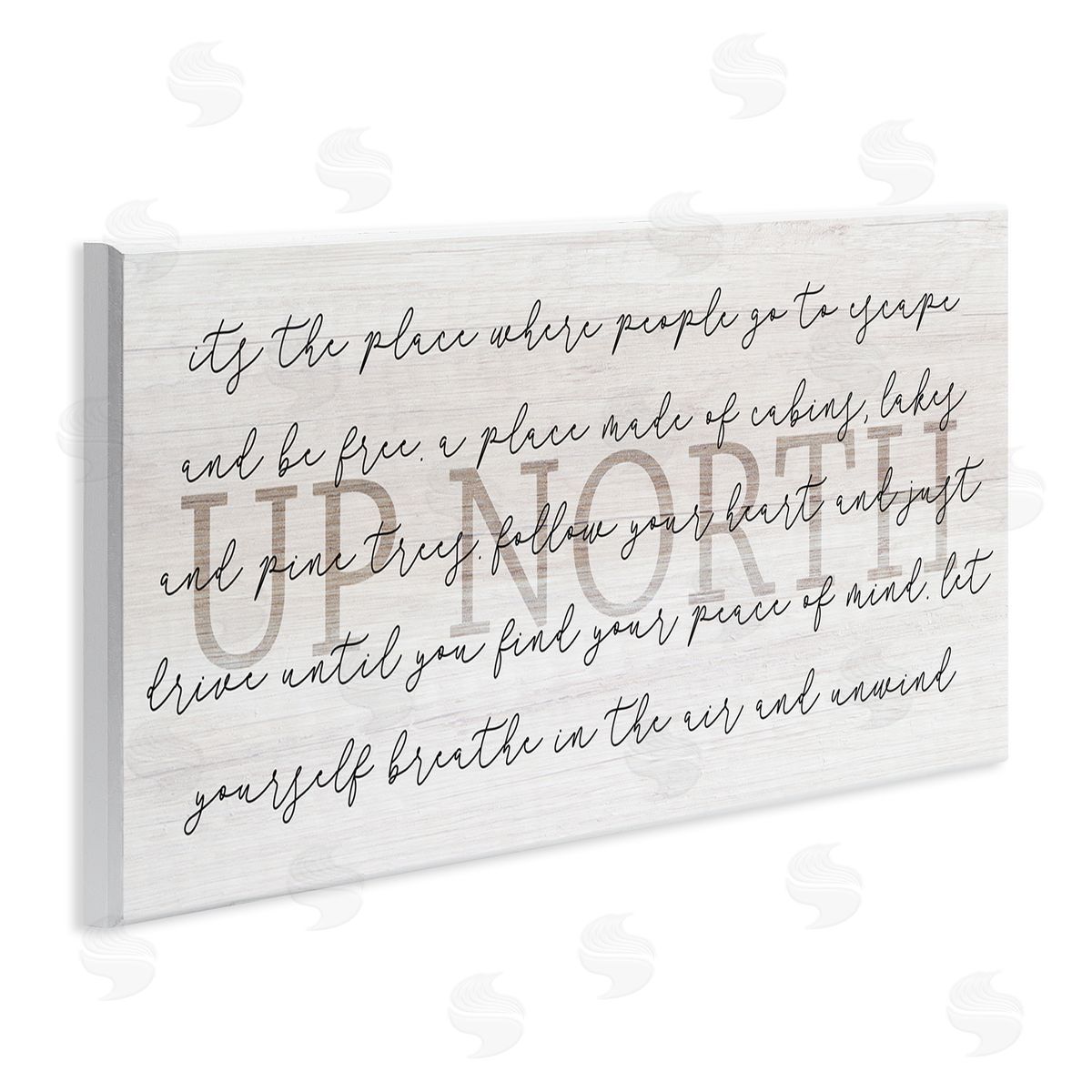 Stupell Studio Up North Cabin Phrase