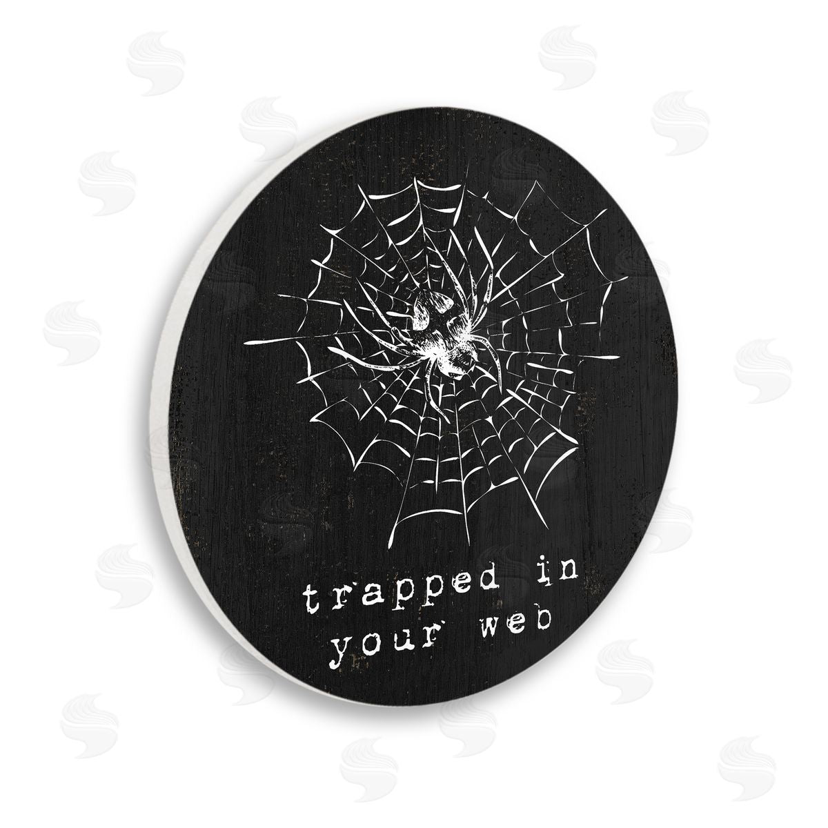 Stupell Studio Trapped In Your Web Humor Wooden Wall Plaque Art Print