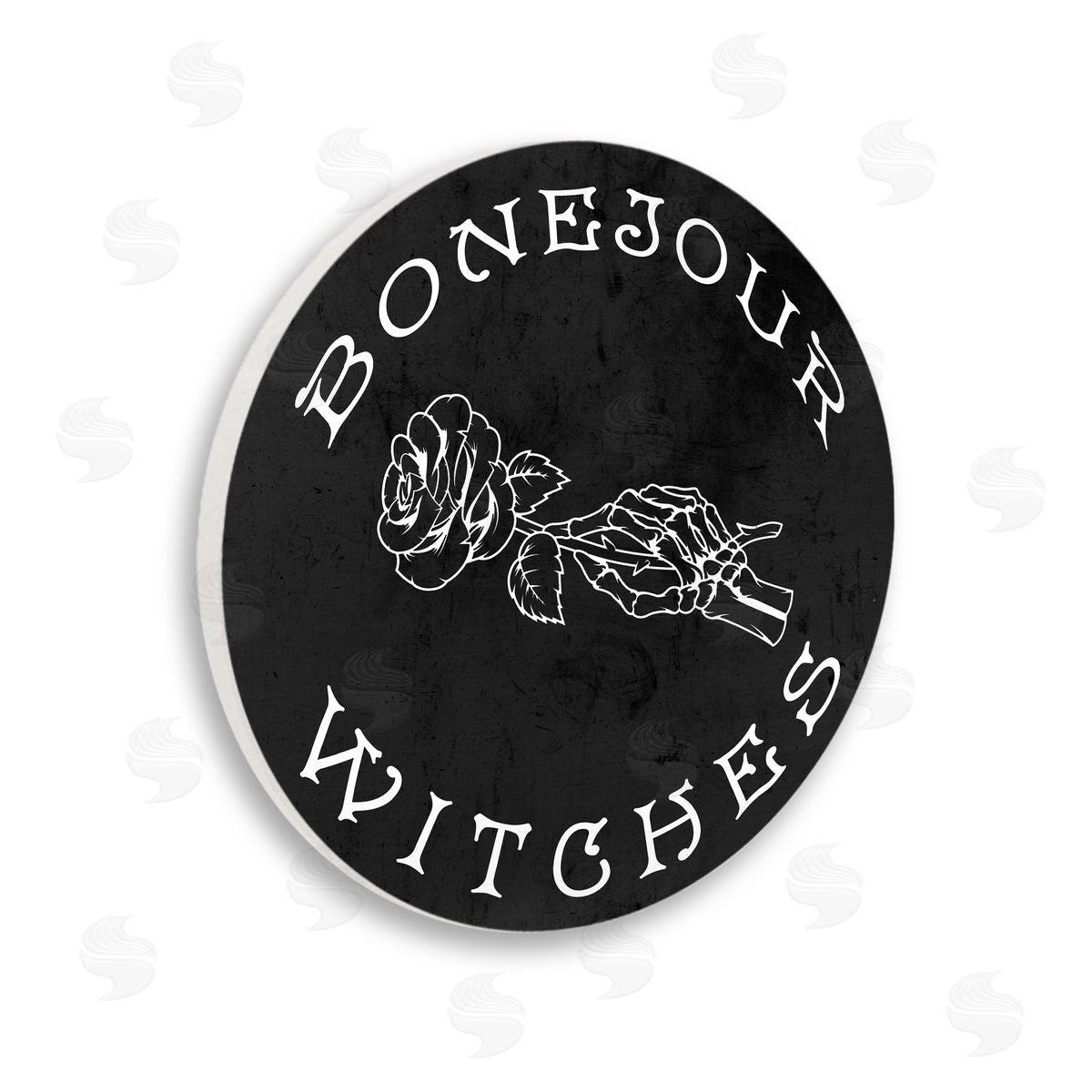Stupell Studio Bonejour Witches Halloween Humor Wooden Wall Plaque Art Print