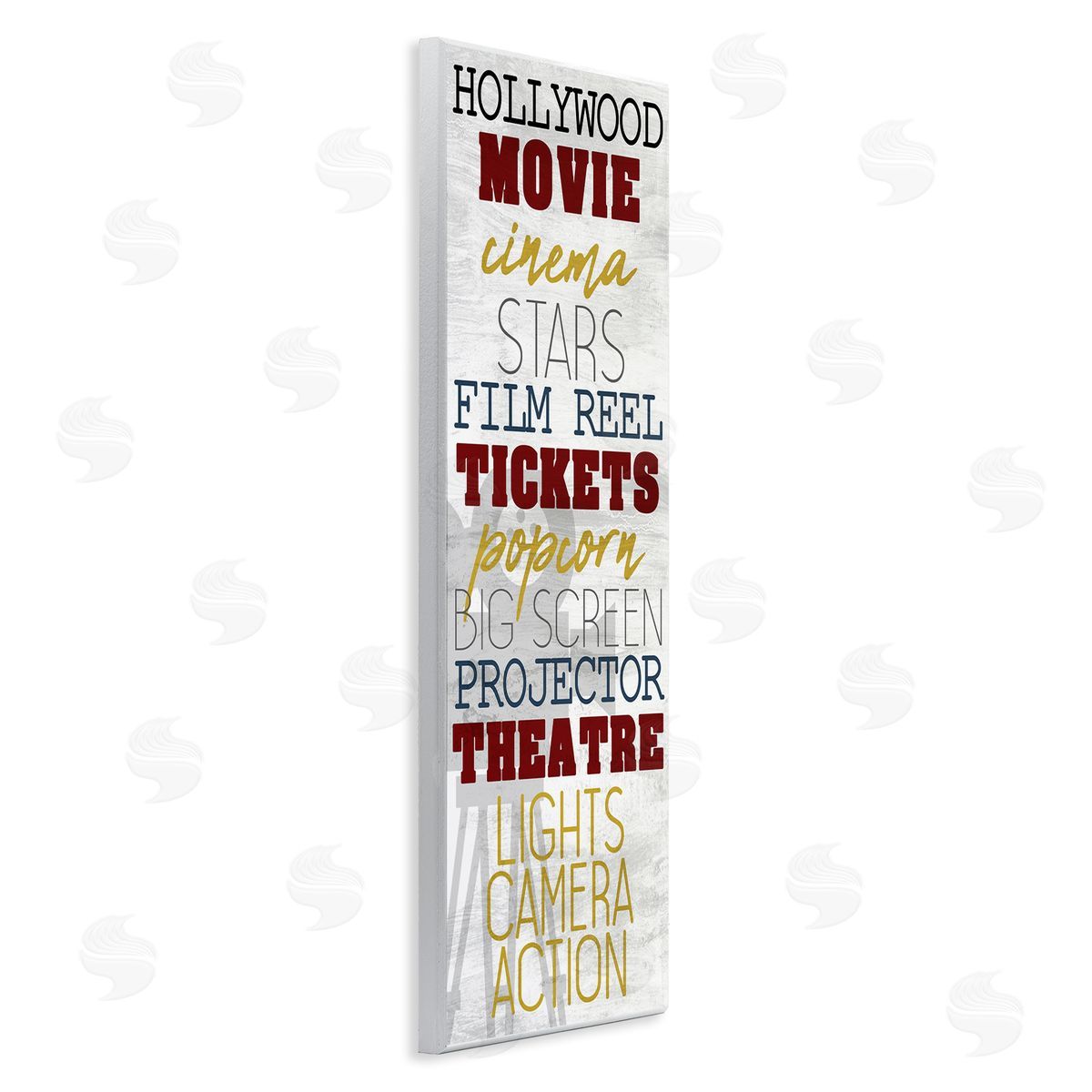 Vintage Cinema Projector Phrases Wood Plaque Wall Art, Home Decor by Kim Allen