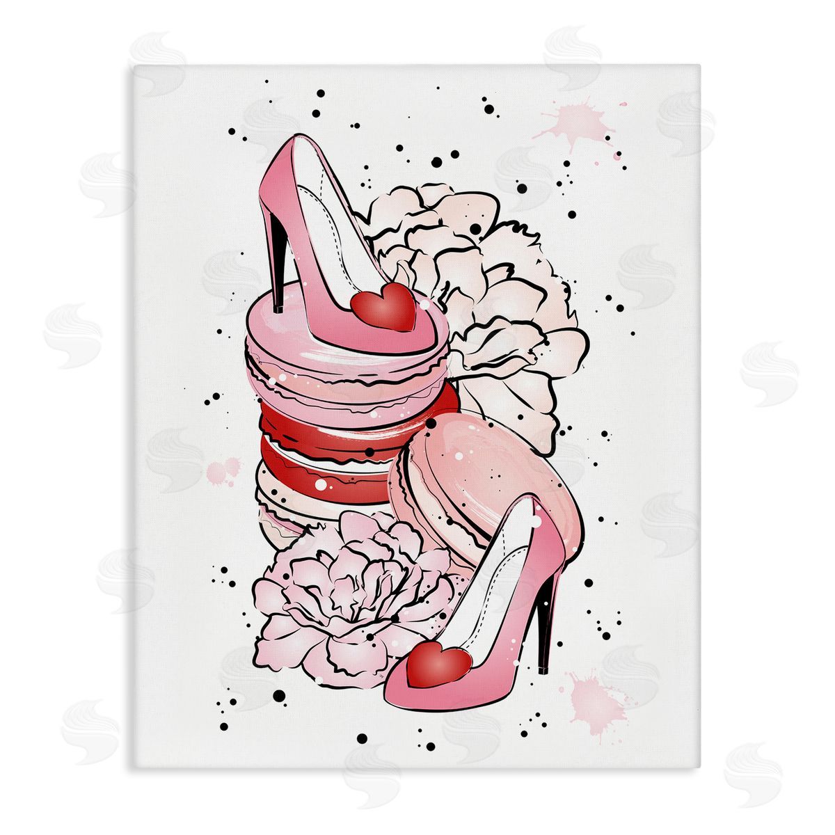 Martina Pavlova Pink Glam Heart Heels Macarons