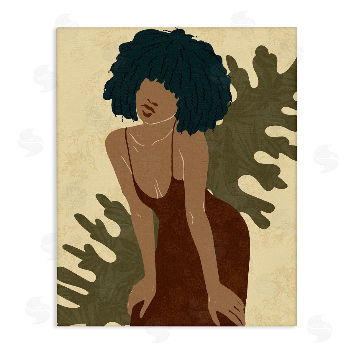 Ziwei Li Boho Woman Botanical Leaf