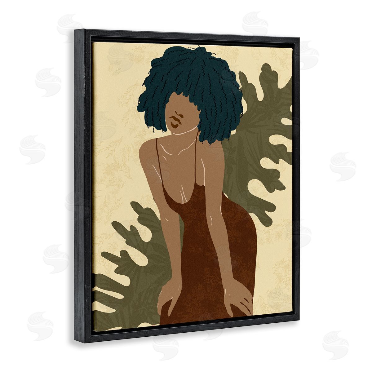 Ziwei Li Boho Woman Botanical Leaf