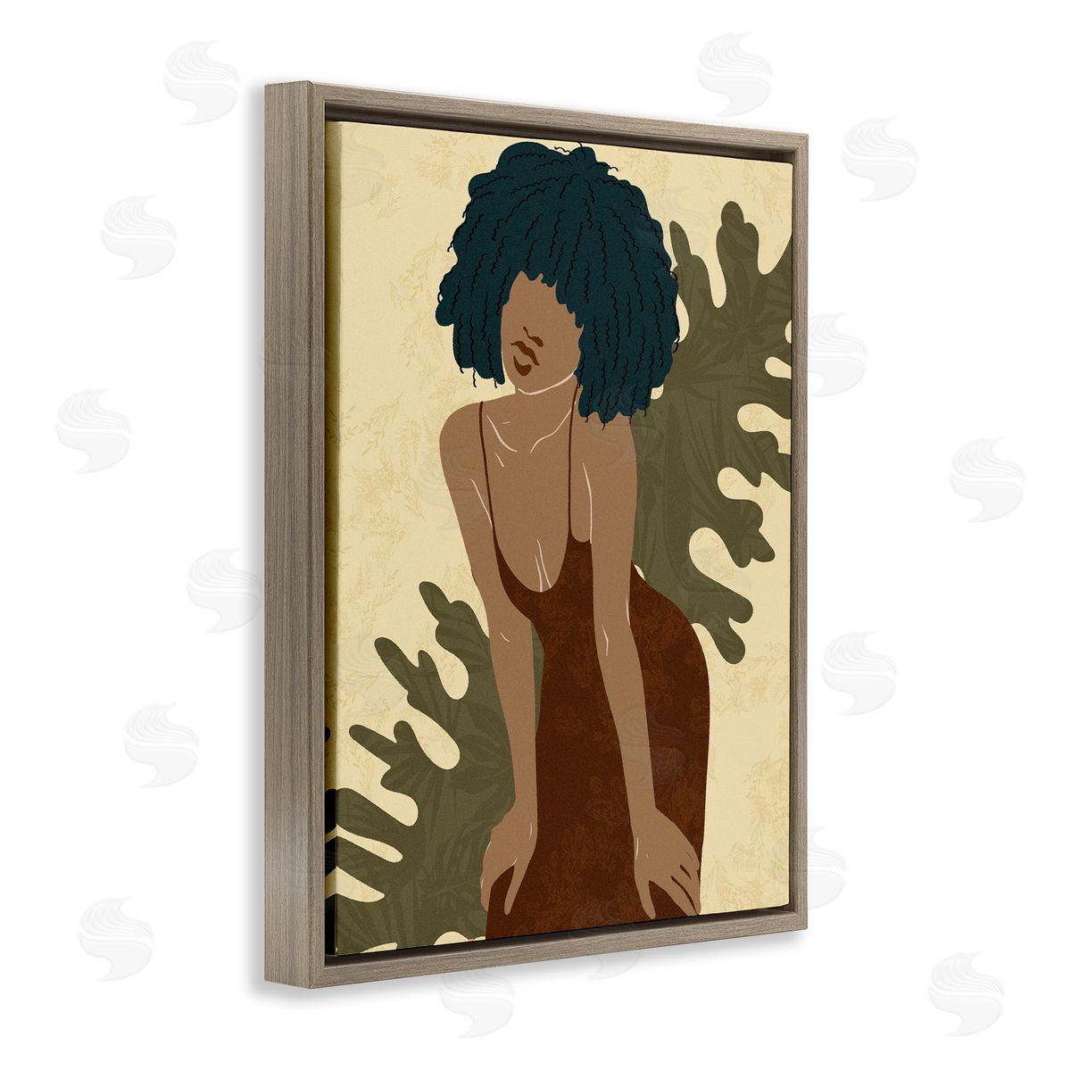 Ziwei Li Boho Woman Botanical Leaf