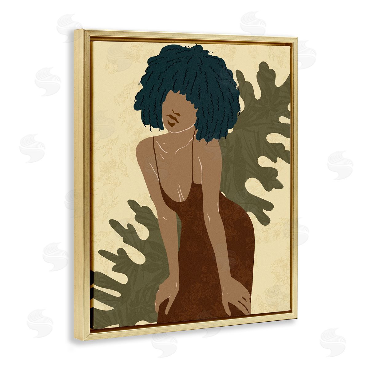 Ziwei Li Boho Woman Botanical Leaf