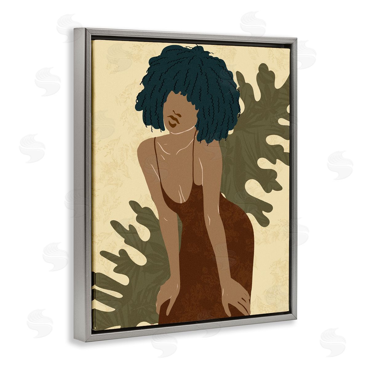Ziwei Li Boho Woman Botanical Leaf