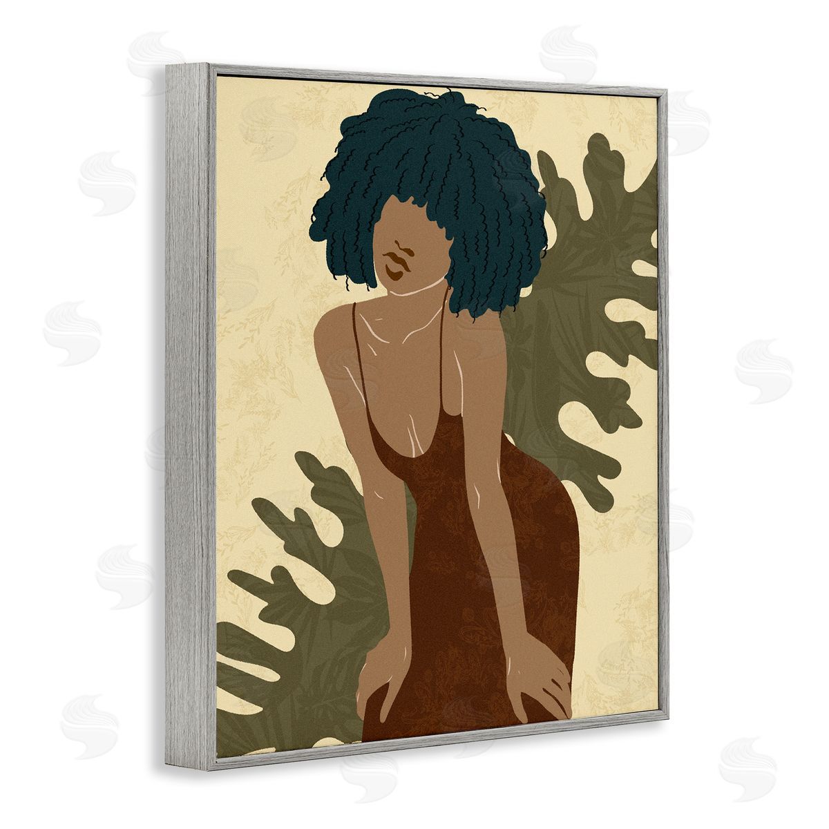 Ziwei Li Boho Woman Botanical Leaf