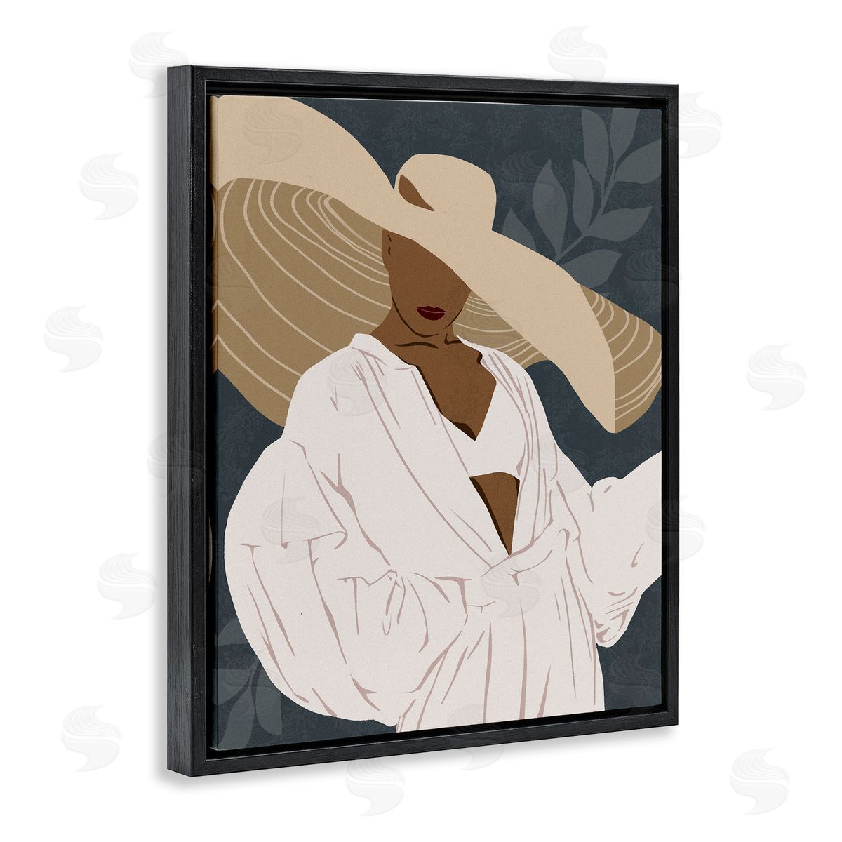 Ziwei Li Boho Sun Hat Botanical Leaf