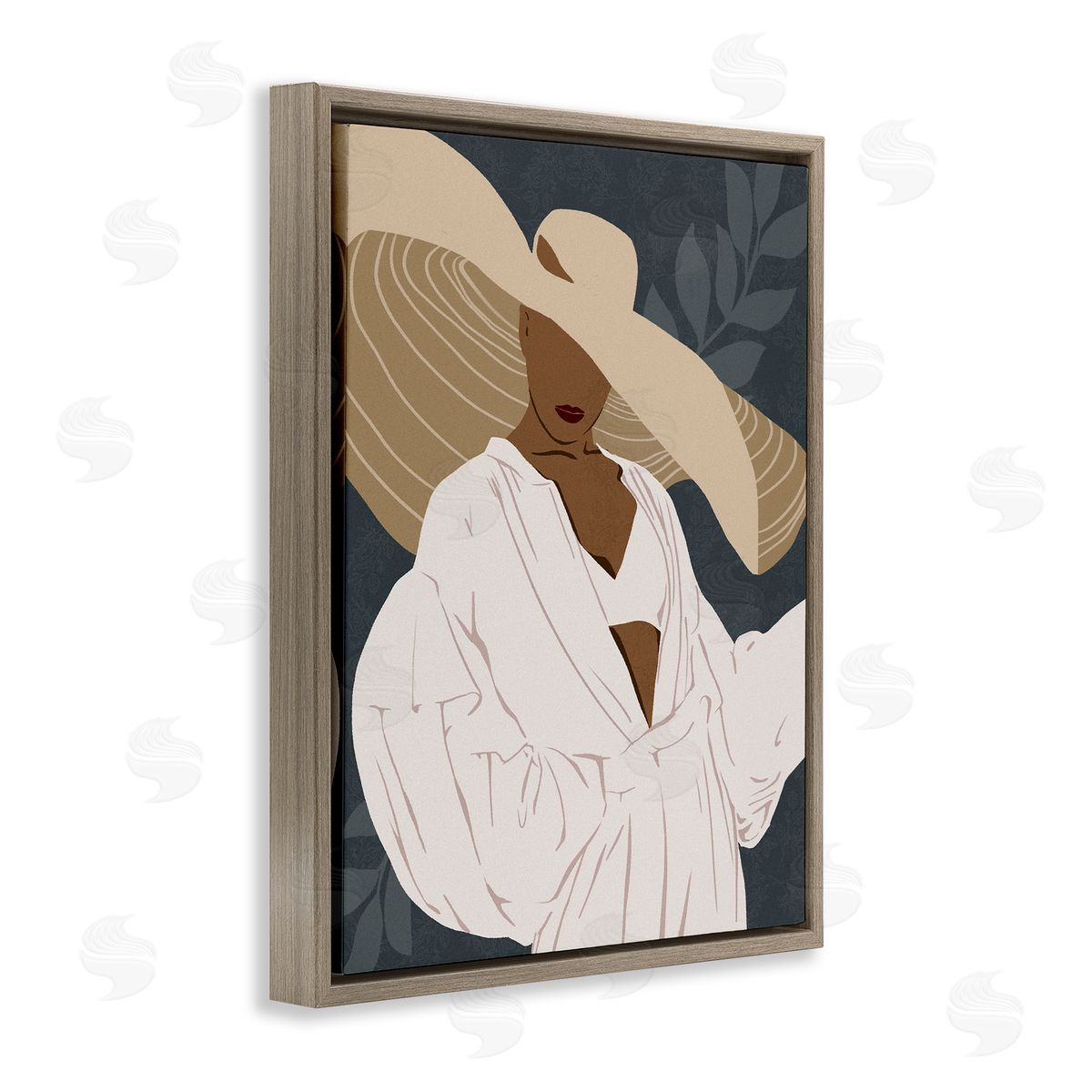 Ziwei Li Boho Sun Hat Botanical Leaf