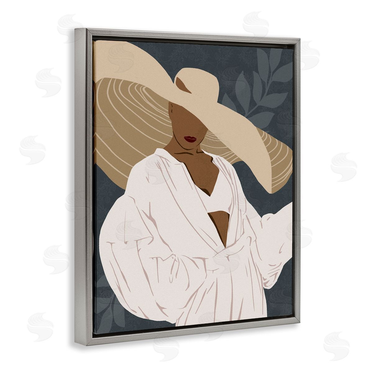 Ziwei Li Boho Sun Hat Botanical Leaf