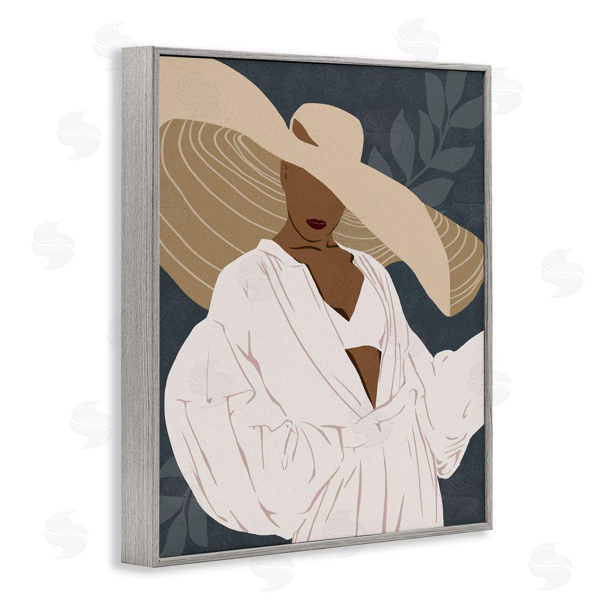 Ziwei Li Boho Sun Hat Botanical Leaf