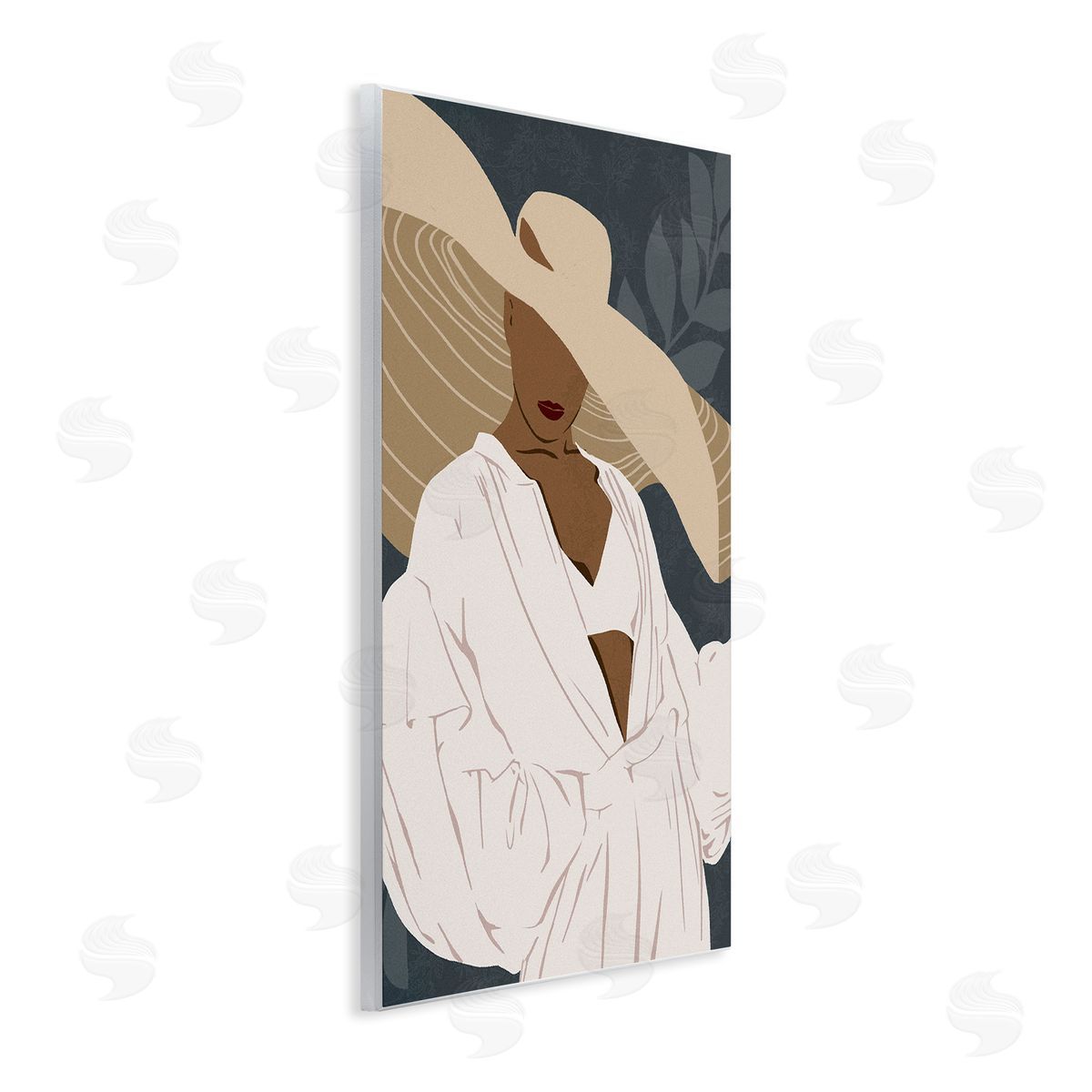 Ziwei Li Boho Sun Hat Botanical Leaf
