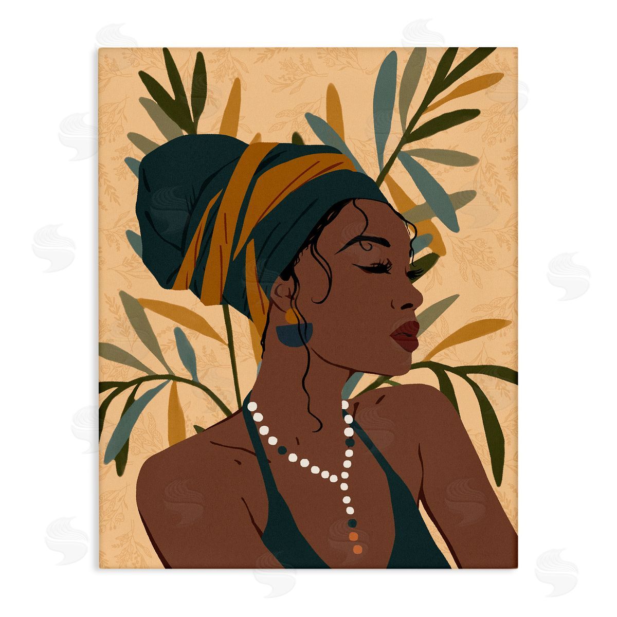 Ziwei Li Bohemian Girl Botanical Leaves