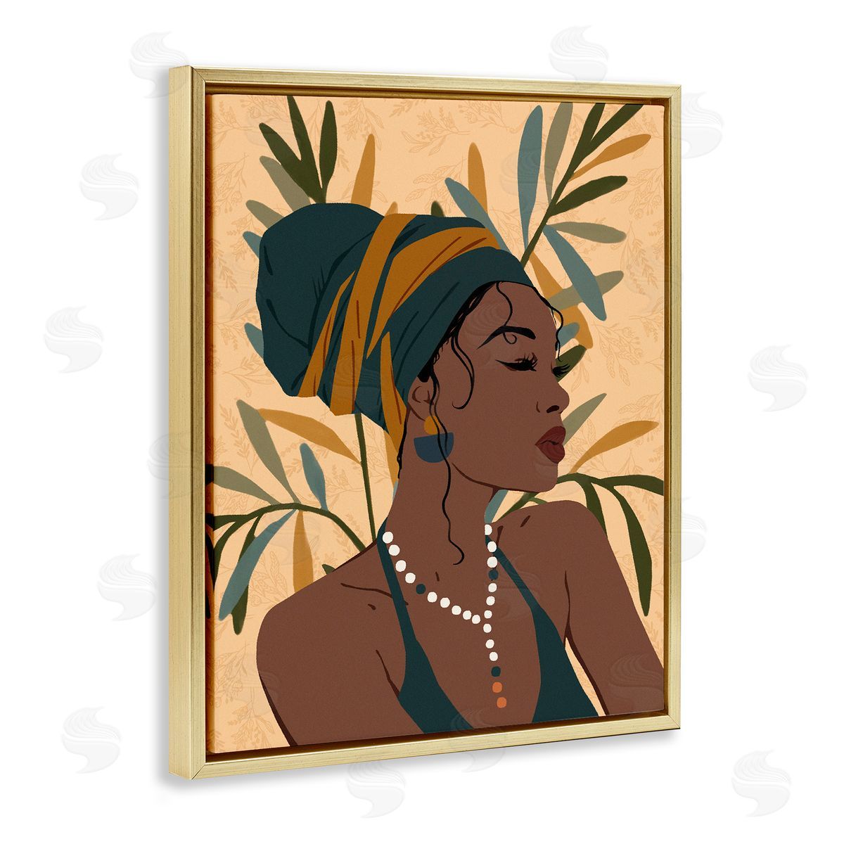 Ziwei Li Bohemian Girl Botanical Leaves