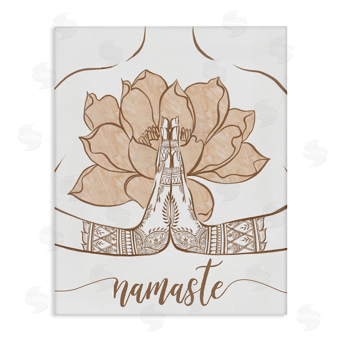 Ziwei Li Namaste Henna Pattern Lotus