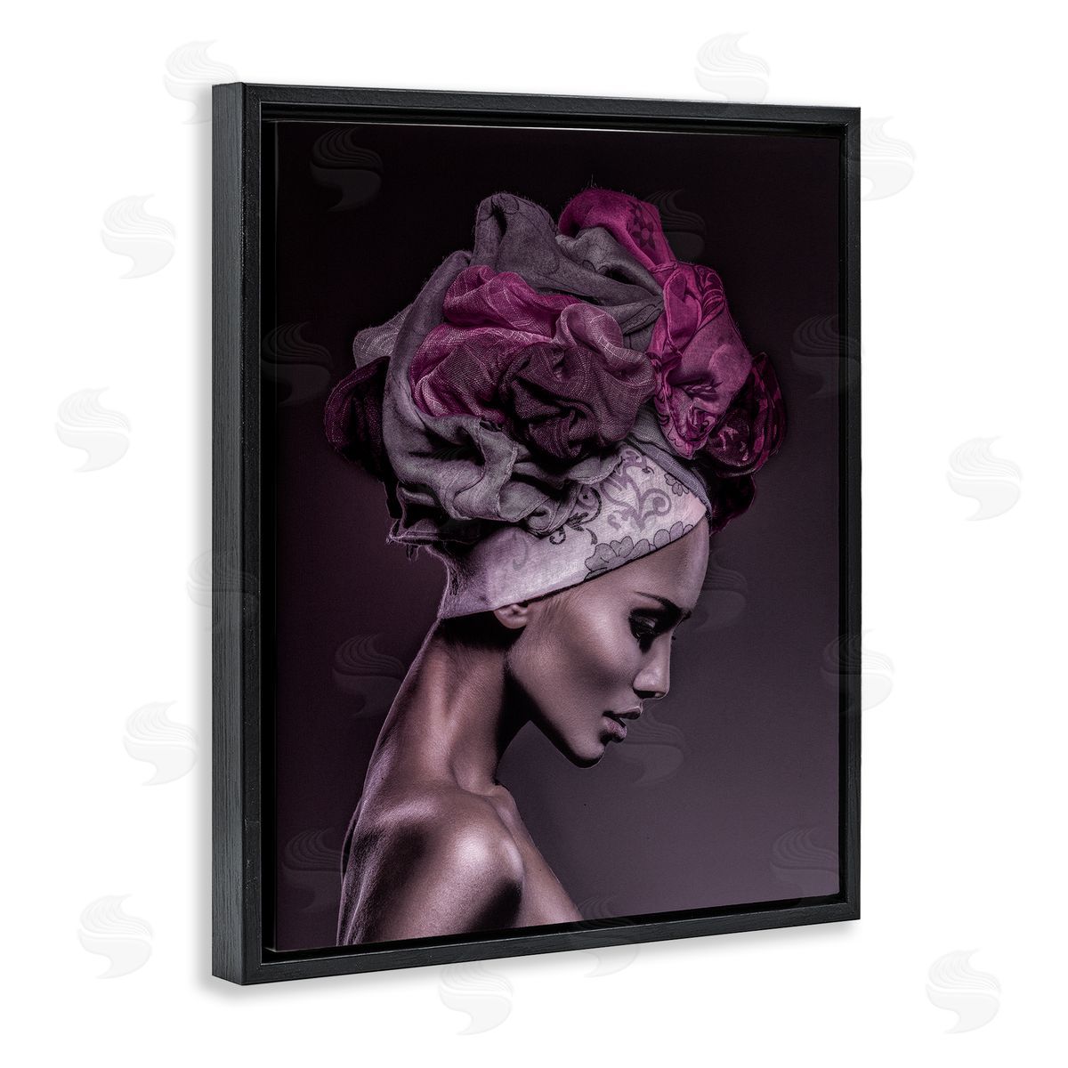 Incado Woman Floral Headwrap Portrait 