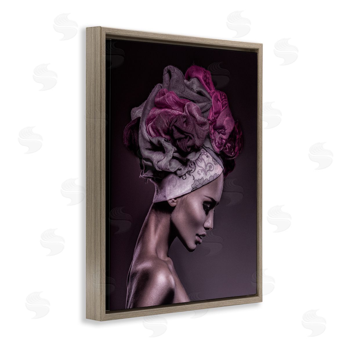 Incado Woman Floral Headwrap Portrait 
