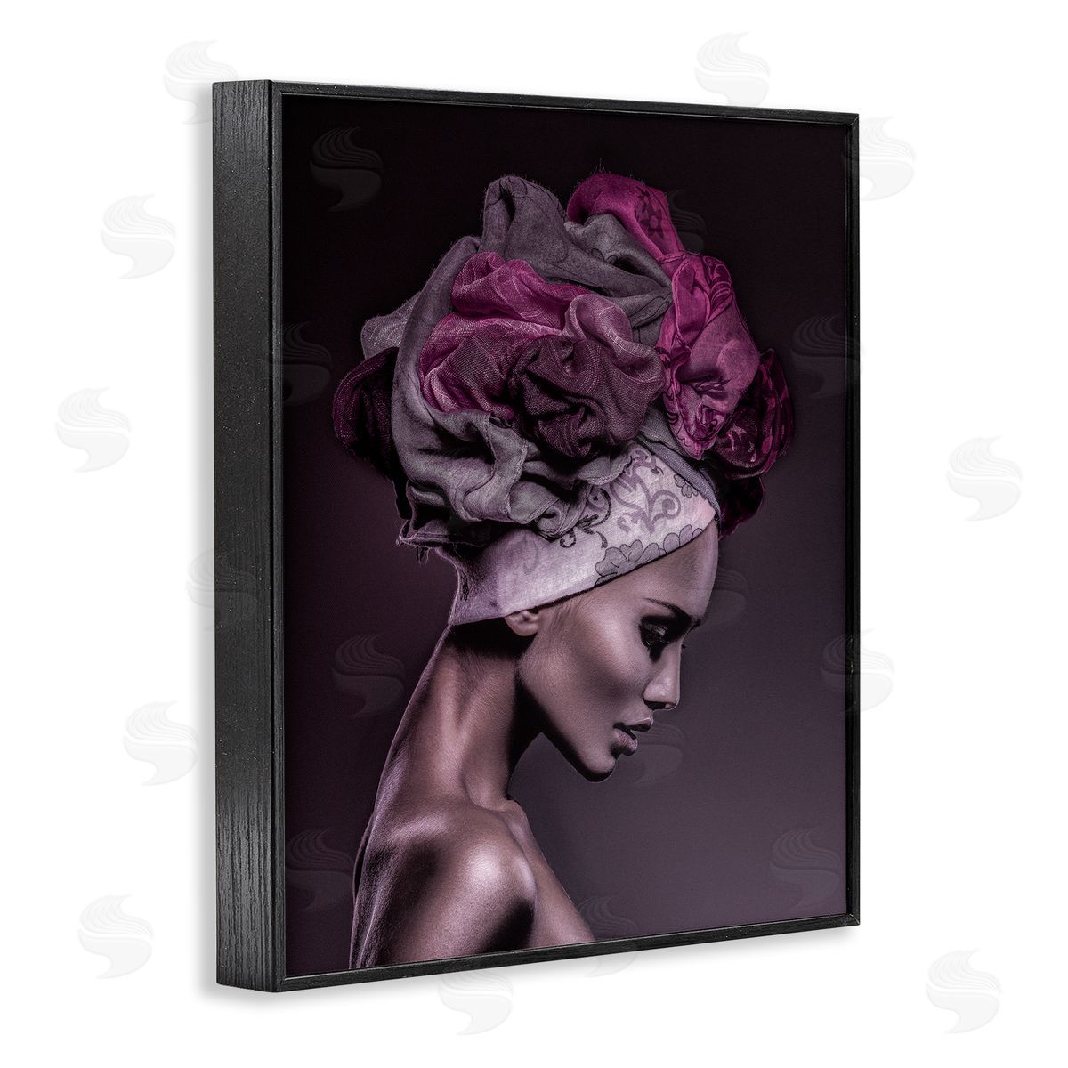 Incado Woman Floral Headwrap Portrait 