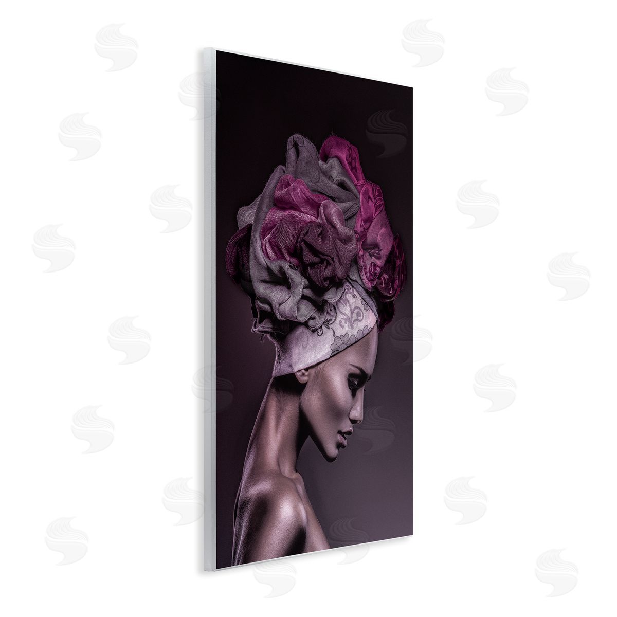 Incado Woman Floral Headwrap Portrait 