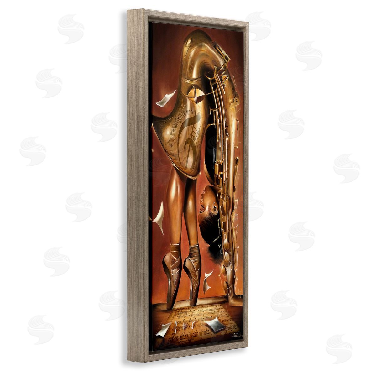 Salaam Muhammad Surreal Saxophone Ballerina Composition