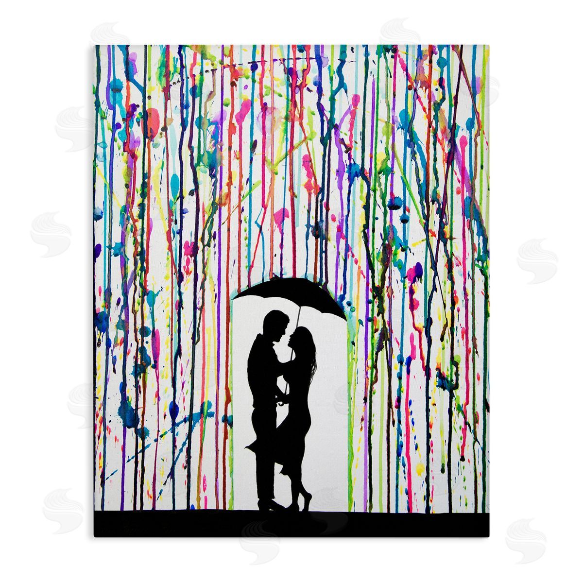 Marc Allante Modern Romantic Rainfall Silhouette