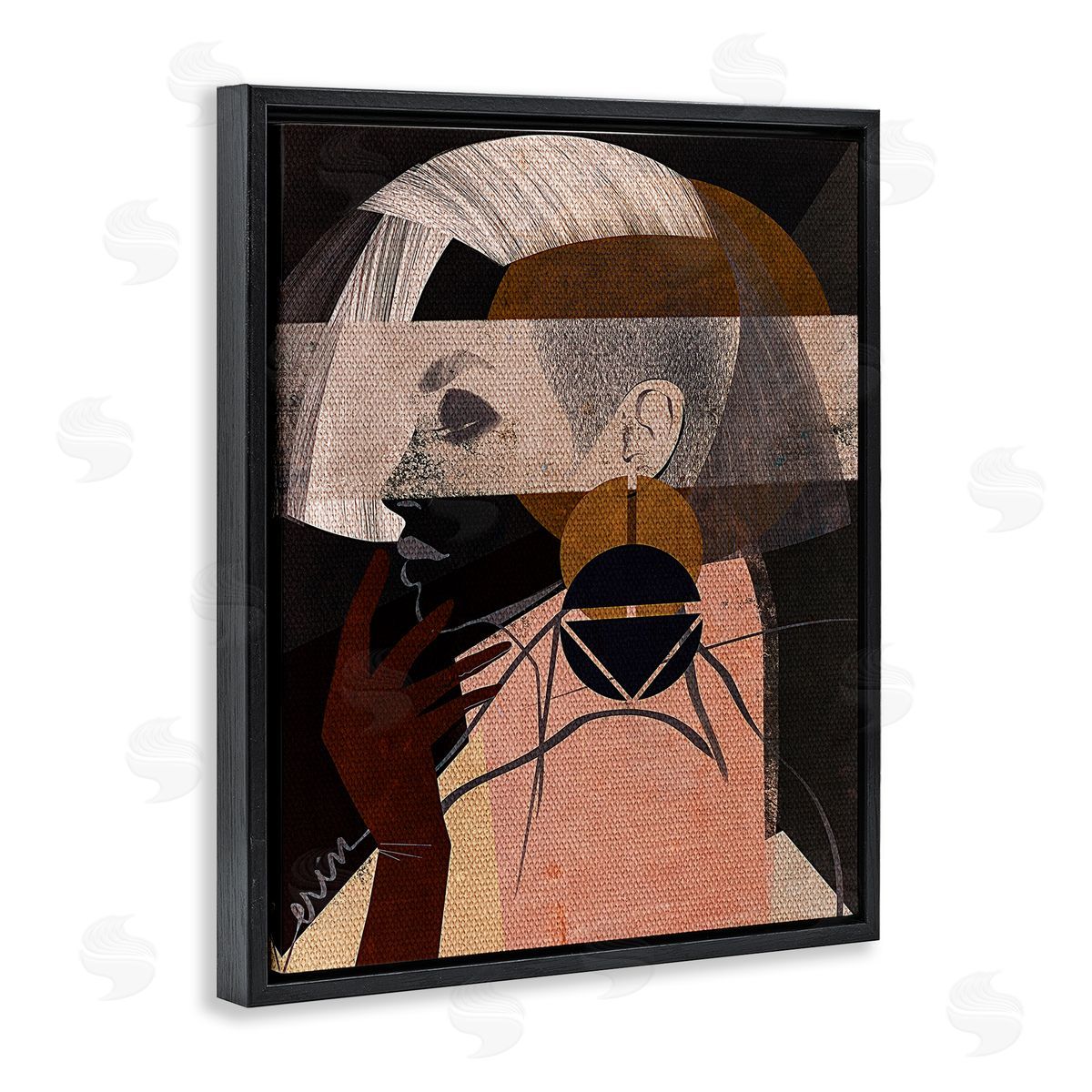 Erin K. Robinson Layered Collage Woman Portrait