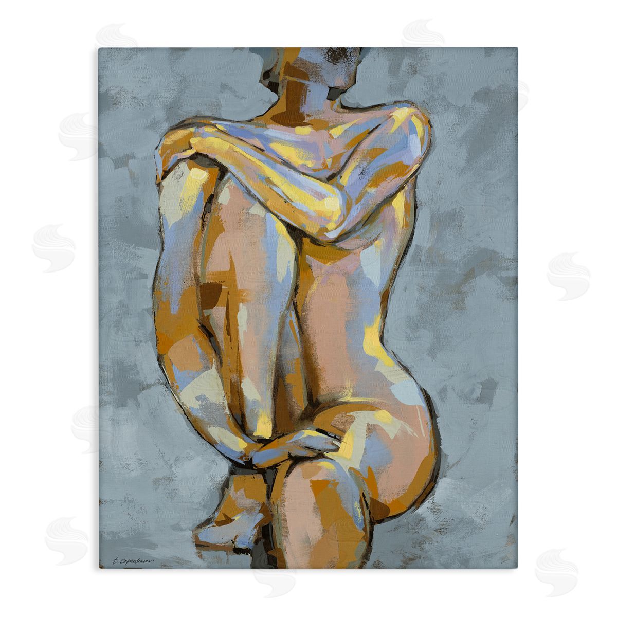 Trevor Copenhaver Modern Brushed Nude Portrait 