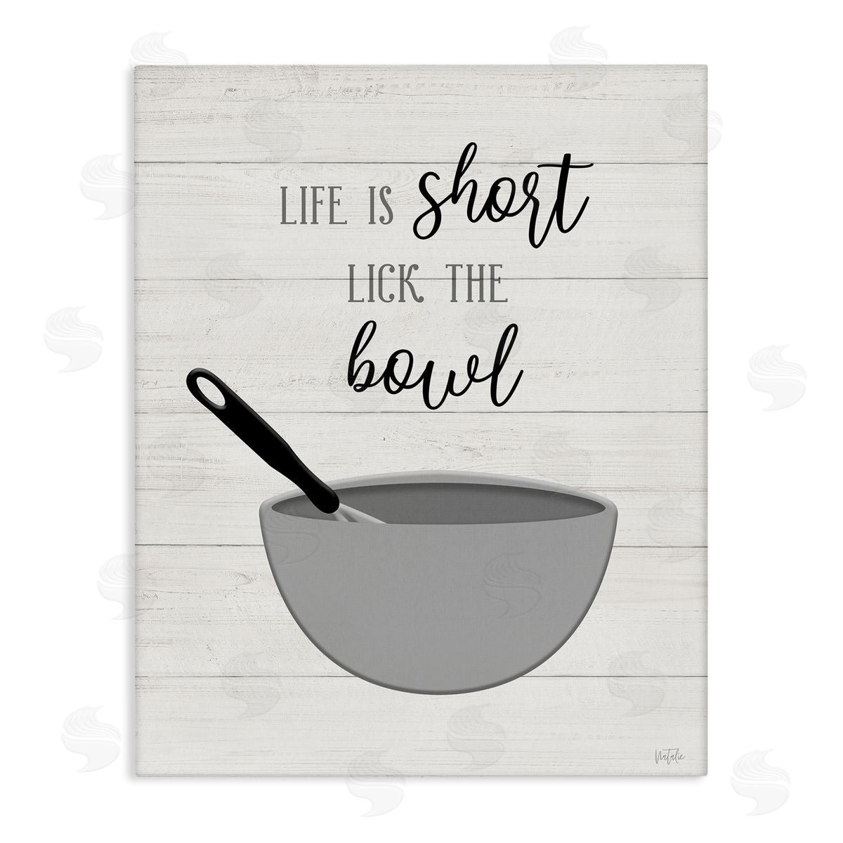 Natalie Carpentieri Life Is Short Lick The Bowl Phrase